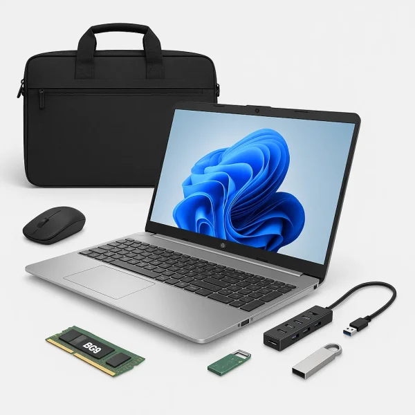 HP 250 G9 – i3 12ᵉ Gén | SSD 256Go | 15.6” HD | 4Go RAM – Pack Pro + 5 Cadeaux Offerts
