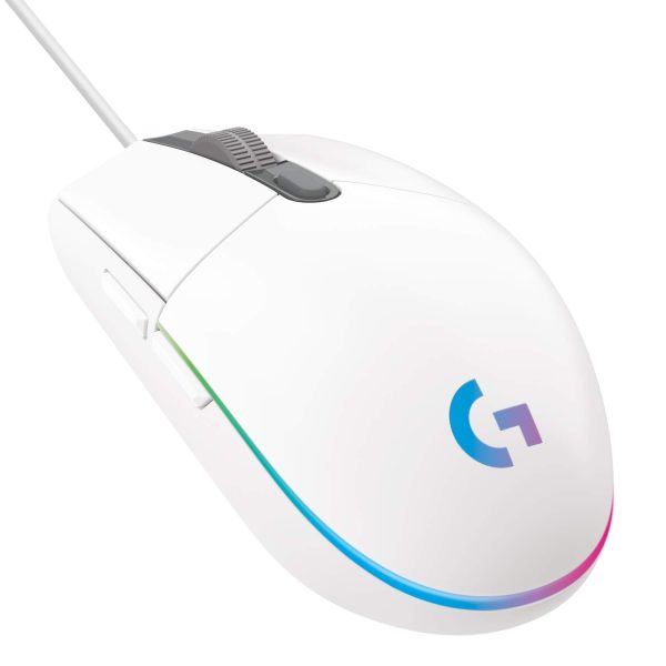 LOGITECH SOURIS GAMING CORDED G102 LIGHTSYNC - WHITE - USB – Image 2