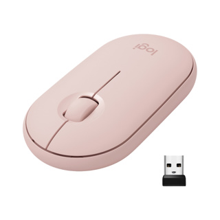LOGITECH Pebble M350 Wireless Mouse - Noir / Rose / Blue