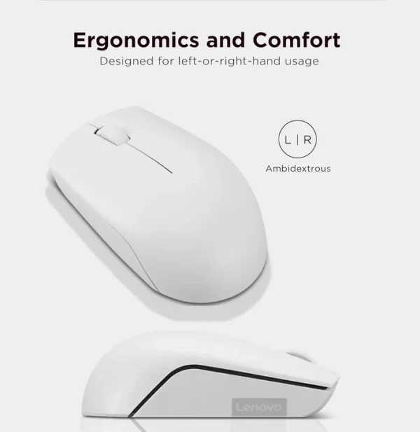 Souris sans fil Lenovo 300 – Gris Nuage (GY51L15677) – Image 2