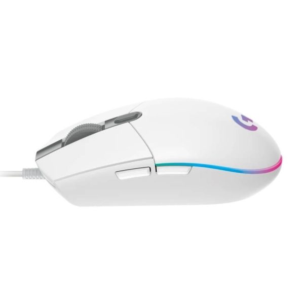 LOGITECH SOURIS GAMING CORDED G102 LIGHTSYNC - WHITE - USB